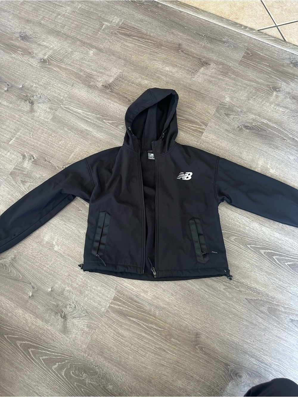 New Balance Black Hooded Jacket NWOT